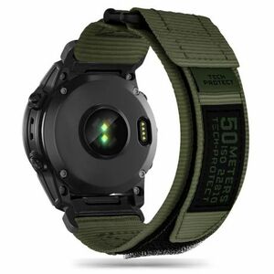 Tech-Protect Scount Pro remienok na Garmin Fenix 3 / 5x / 6x / 6x Pro / 7x, military green vyobraziť