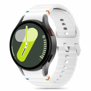 Tech-Protect Silicone Sport remienok na Samsung Galaxy Watch 4 / 5 / 5 Pro / 6 / 7 / FE, white vyobraziť