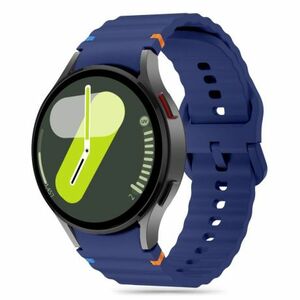 Tech-Protect Silicone Sport remienok na Samsung Galaxy Watch 4 / 5 / 5 Pro / 6 / 7 / FE, navy blue vyobraziť