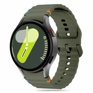 Tech-Protect Silicone Sport remienok na Samsung Galaxy Watch 4 / 5 / 5 Pro / 6 / 7 / FE, army green vyobraziť