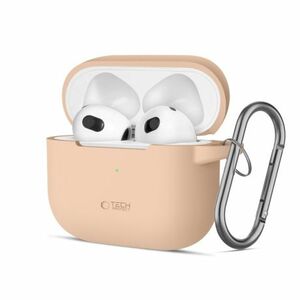 Tech-Protect Silicone Hook puzdro na Apple AirPods 3, hnedé vyobraziť