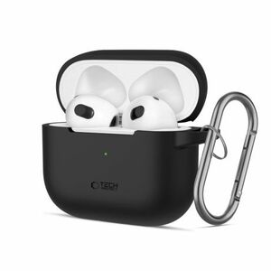 Tech-Protect Silicone Hook puzdro na Apple AirPods 3, čierne vyobraziť