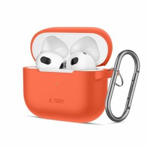 Tech-Protect Silicone Hook puzdro na Apple AirPods 3, oranžové vyobraziť