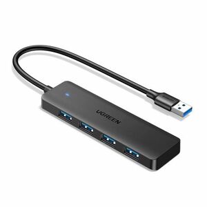 Ugreen CM219 HUB adaptér 4x USB, čierny vyobraziť