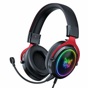 ONIKUMA X10 RGB WIRED GAMING HEADSET WITH DETACHABLE MIC BLACK RED vyobraziť