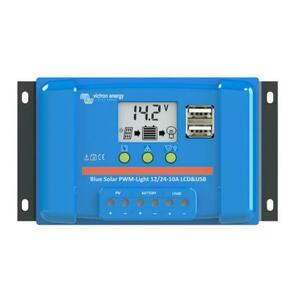 Solárny regulátor PWM Victron Energy 5A LCD a USB 12V / 24V vyobraziť