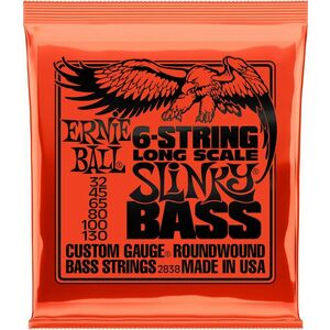 Ernie Ball 2838 Slinky Struny pre 6-strunovú basgitaru vyobraziť