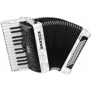 Hohner Bravo II 60 Klávesový akordeón White vyobraziť