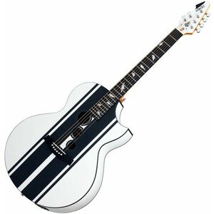 Schecter DJ Ashba Acoustic SW Satin White Elektroakustická gitara Jumbo vyobraziť