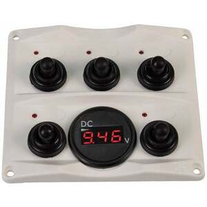 Talamex Switch Panel-Voltmeter 12/24V Antracit 12 / 24 V Lodný vypínač, prepínač vyobraziť