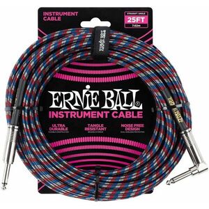 Ernie Ball P06063 7, 5 m Rovný - Zalomený Nástrojový kábel vyobraziť