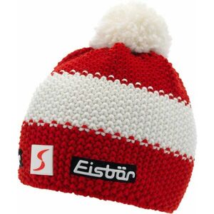 Eisbär Star Pompon SP Beanie Red/White/Red UNI Lyžiarska čiapka vyobraziť