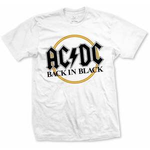 AC/DC Tričko Back in Black Unisex White L vyobraziť