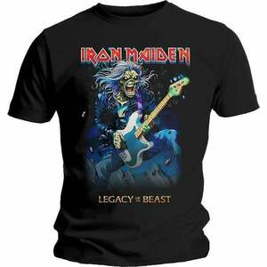 Iron Maiden Tričko Eddie on Bass Unisex Black L vyobraziť