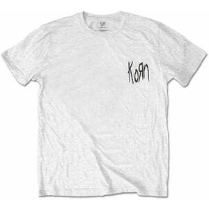 Korn Tričko Scratched Type Unisex White M vyobraziť