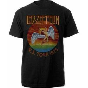 Led Zeppelin Tričko Unisex USA Tour '75 Black L vyobraziť