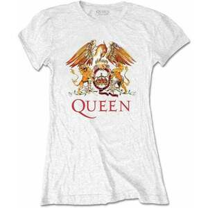 Queen Tričko Classic Crest White 2XL vyobraziť