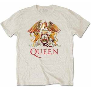 Queen Tričko Classic Crest Unisex Sand S vyobraziť