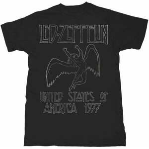 Led Zeppelin Tričko Usa 1977 Black M vyobraziť