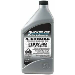 Quicksilver FourStroke Outboard Engine Oil Synthetic Blend 10W30 1 L Lodný motorový olej 4 takt vyobraziť