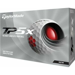 TaylorMade TP5x White Standard Golfové lopty vyobraziť