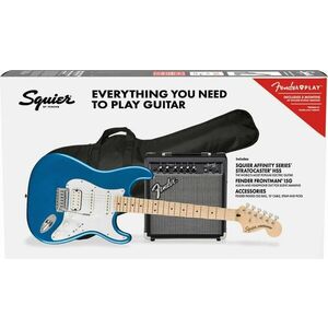 Fender Squier Affinity Series Stratocaster HSS Pack MN Lake Placid Blue Elektrická gitara vyobraziť