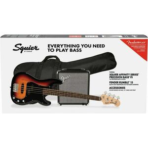 Fender Squier Affinity Series Precision Bass PJ Pack LRL 3-Color Sunburst Elektrická basgitara vyobraziť