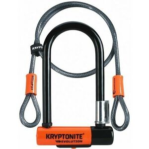 Kryptonite Evolution Mini-7 W/120cm Flex 83x178mm Orange/Black Oceľové lanko-Zámok vyobraziť