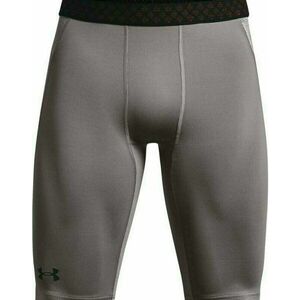 Under Armour UA Rush HeatGear 2.0 Long Shorts Concrete/Black S Fitness nohavice vyobraziť