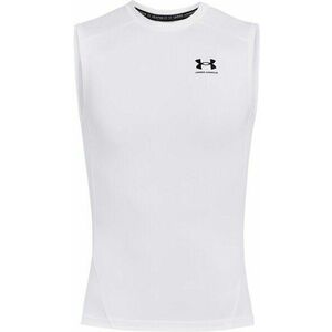 Under Armour UA HG Armour White/Black S Fitness tričko vyobraziť