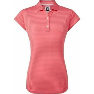 Footjoy Tonal Stripe Lisle Bright Coral XS Polo košeľa vyobraziť