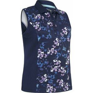 Callaway Women Allover Butterfly Floral Printed Peacoat XS Polo košeľa vyobraziť