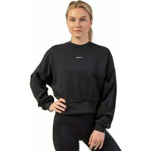 Nebbia Loose Fit Sweatshirt "Feeling Good" Black XS-S Fitness mikina vyobraziť