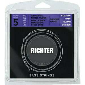 Richter Ion Coated Electric Bass 5 Strings - 045-130 Struny pre 5-strunovú basgitaru vyobraziť