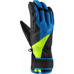 Viking Santo Gloves Black/Blue/Yellow 8 Lyžiarske rukavice vyobraziť