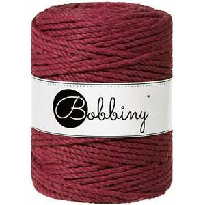 Bobbiny 3PLY Macrame Rope 5 mm 100 m Wine Red Špagát vyobraziť