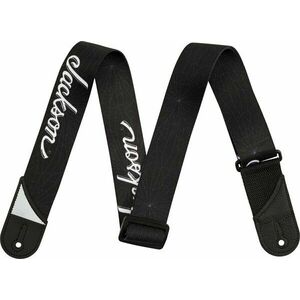 Jackson White Logo Strap Gitarový pás Black vyobraziť