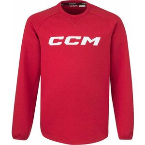 CCM Locker Room Fleece Crew SR Red Dlhé rukávy 2XL SR vyobraziť