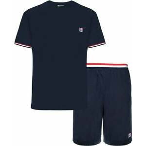 Fila FPS1135 Jersey Stretch T-Shirt / French Terry Pant Navy M Fitness bielizeň vyobraziť