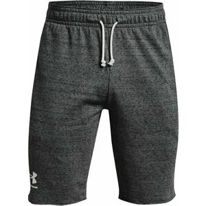 Under Armour Men's UA Rival Terry Shorts Pitch Gray Full Heather/Onyx White S Fitness nohavice vyobraziť