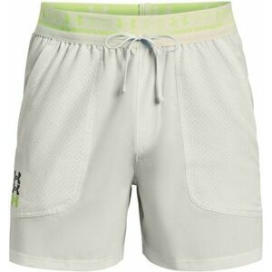 Under Armour Men's UA Run Anywhere Gray Mist/Lime Surge/Reflective 2XL Bežecké kraťasy vyobraziť