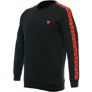 Dainese Sweater Stripes Black/Fluo Red S Mikina vyobraziť