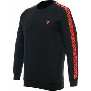 Dainese Sweater Stripes Black/Fluo Red M Mikina vyobraziť