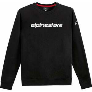 Alpinestars Linear Crew Fleece Black/White M Mikina vyobraziť