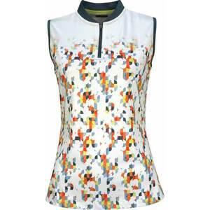 Callaway Womens Sleeveless Engineered Fading Shift Geo Brilliant White XS Polo košeľa vyobraziť