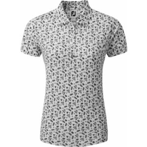 Footjoy Floral Print Womens Black S Polo košeľa vyobraziť