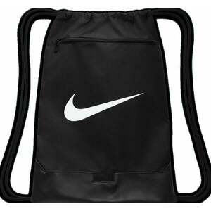 Nike Brasilia 9.5 Drawstring Bag Black/Black/White 18 L Vrecko na prezuvky vyobraziť