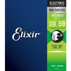 Elixir 19074 Optiweb Light-Heavy 7 String Struny pre elektrickú gitaru vyobraziť