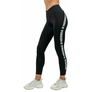 Nebbia High Waisted Side Stripe Leggings Iconic Black S Fitness nohavice vyobraziť