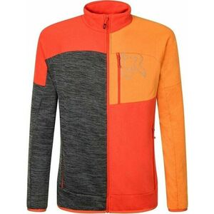 Rock Experience Kobra Mock Neck FZ Man Fleece Cherry Tomato/Persimmon Orange/Grey Melange M Outdoorová mikina vyobraziť